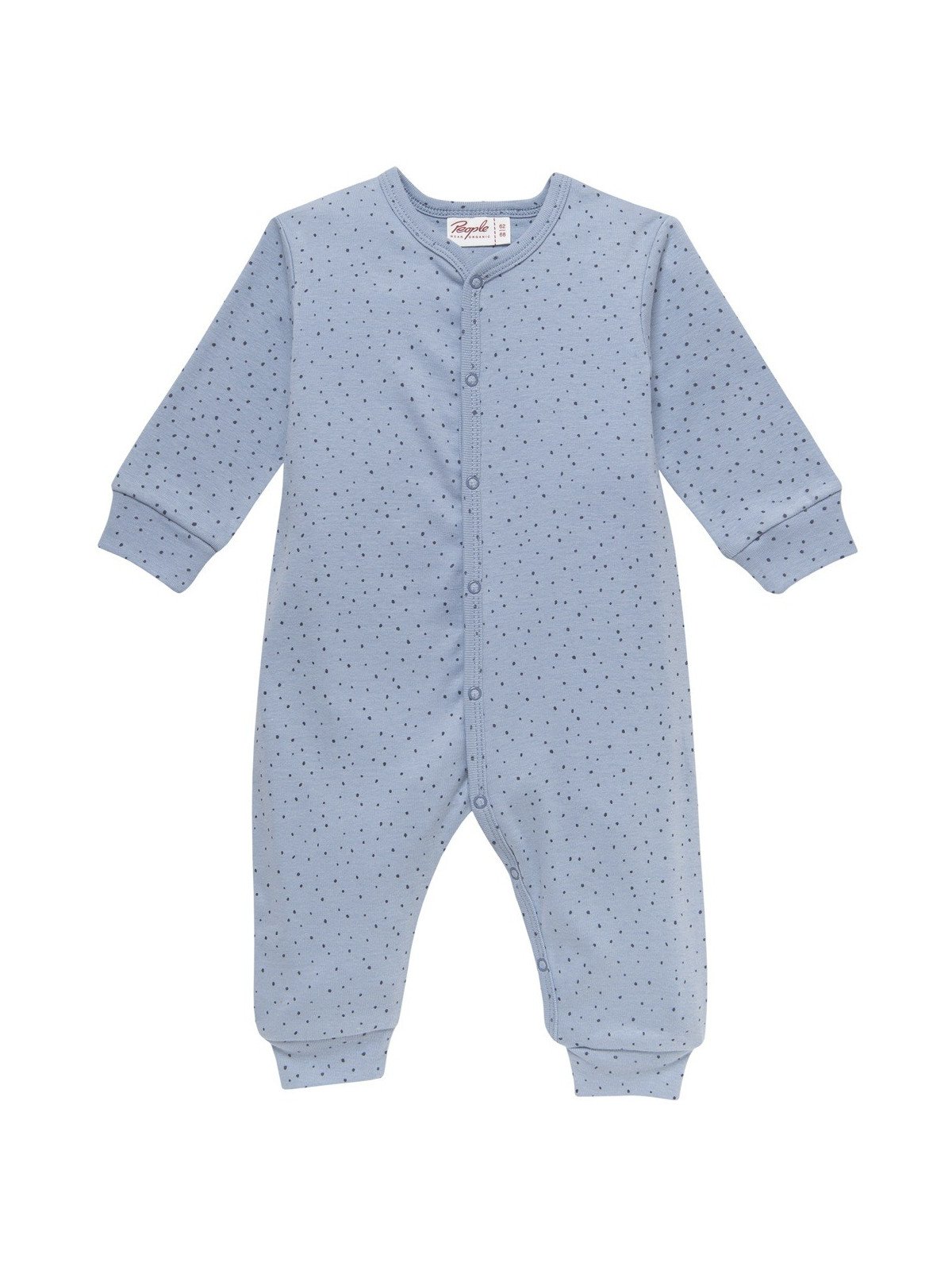 People Wear Organic - Bio Baby Strampler mit Punkten, blau