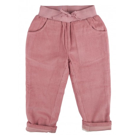 Pigeon - Bio Kinder Cord Hose, gefüttert, rosa