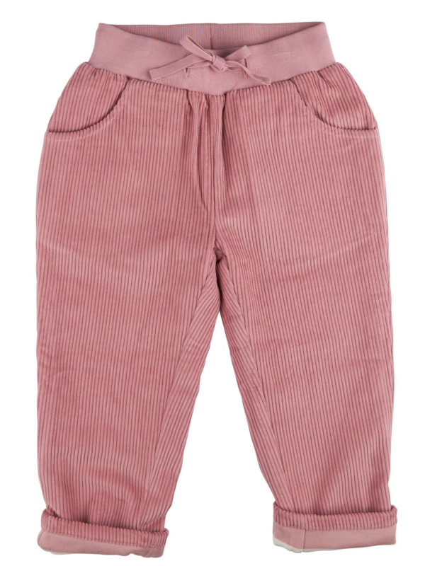 Pigeon - Bio Kinder Cord Hose, gefüttert, rosa