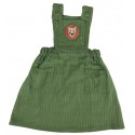 Pigeon - Bio Kinder Cord Latzkleid mit Löwen-Stickerei