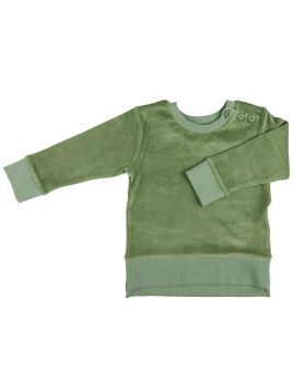 Pigeon - Bio Kinder Nicki Sweatshirt, basilikum