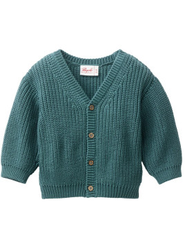 People Wear Organic - Bio Baby Strickjacke, eukalyptus