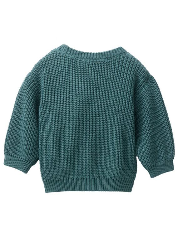 People Wear Organic - Bio Baby Strickjacke, eukalyptus