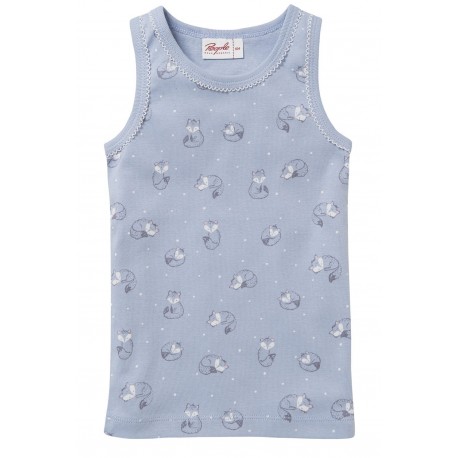 People Wear Organic - Bio Kinder Unterhemd mit Fuchs-Allover