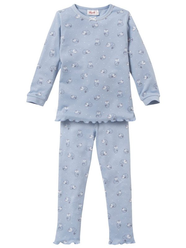 People Wear Organic - Bio Kinder Schlafanzug mit Fuchs-Allover