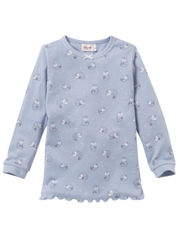 People Wear Organic - Bio Kinder Schlafanzug mit Fuchs-Allover