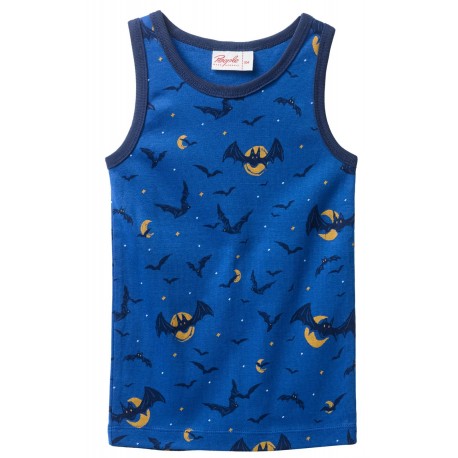 People Wear Organic - Bio Kinder Unterhemd mit Fledermaus-Allover