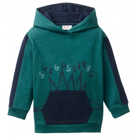 People Wear Organic - Bio Kinder Sweatshirt mit Kapuze und Dino-Druck