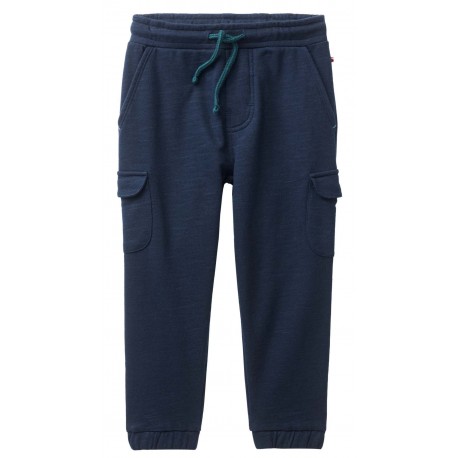 People Wear Organic - Bio Kinder Cargo Sweathose mit Taschen, dunkelblau