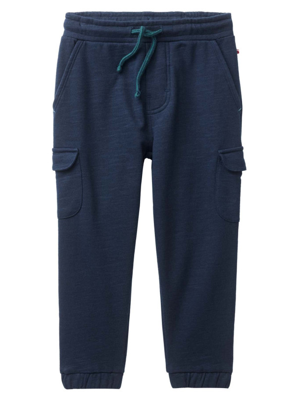People Wear Organic - Bio Kinder Cargo Sweathose mit Taschen, dunkelblau