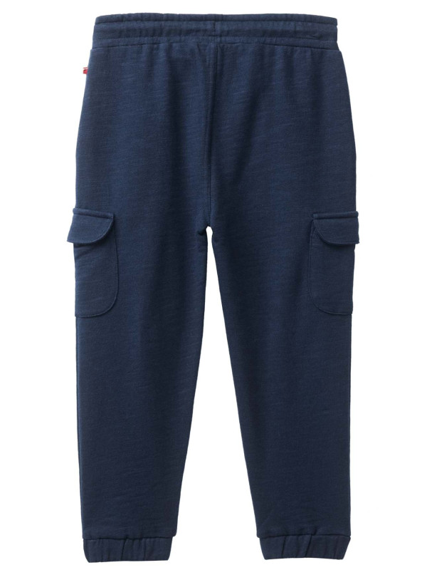 People Wear Organic - Bio Kinder Cargo Sweathose mit Taschen, dunkelblau