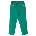 frugi - Bio Kinder Cordhose "Paperbag" mit Blumen-Stickerei