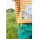 frugi - Bio Kinder Cordhose "Paperbag" mit Blumen-Stickerei