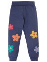 frugi - Bio Kinder Sweathose "Perrin Parsnip" mit Blumen-Applikationen