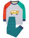 frugi - Bio Kinder Schlafanzug "Jamie Jim Jams" mit Campingbus-Applikation