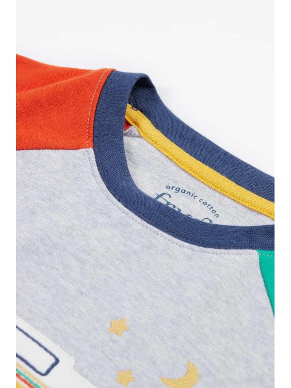 frugi - Bio Kinder Schlafanzug "Jamie Jim Jams" mit Campingbus-Applikation