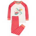 frugi - Bio Kinder Schlafanzug "Jamie Jim Jams" mit Pferde/Regenbogen-Applikation
