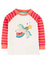 frugi - Bio Kinder Schlafanzug "Jamie Jim Jams" mit Pferde/Regenbogen-Applikation