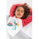 frugi - Bio Kinder Schlafanzug "Jamie Jim Jams" mit Pferde/Regenbogen-Applikation