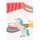 frugi - Bio Kinder Schlafanzug "Jamie Jim Jams" mit Pferde/Regenbogen-Applikation