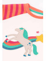 frugi - Bio Kinder Schlafanzug "Jamie Jim Jams" mit Pferde/Regenbogen-Applikation