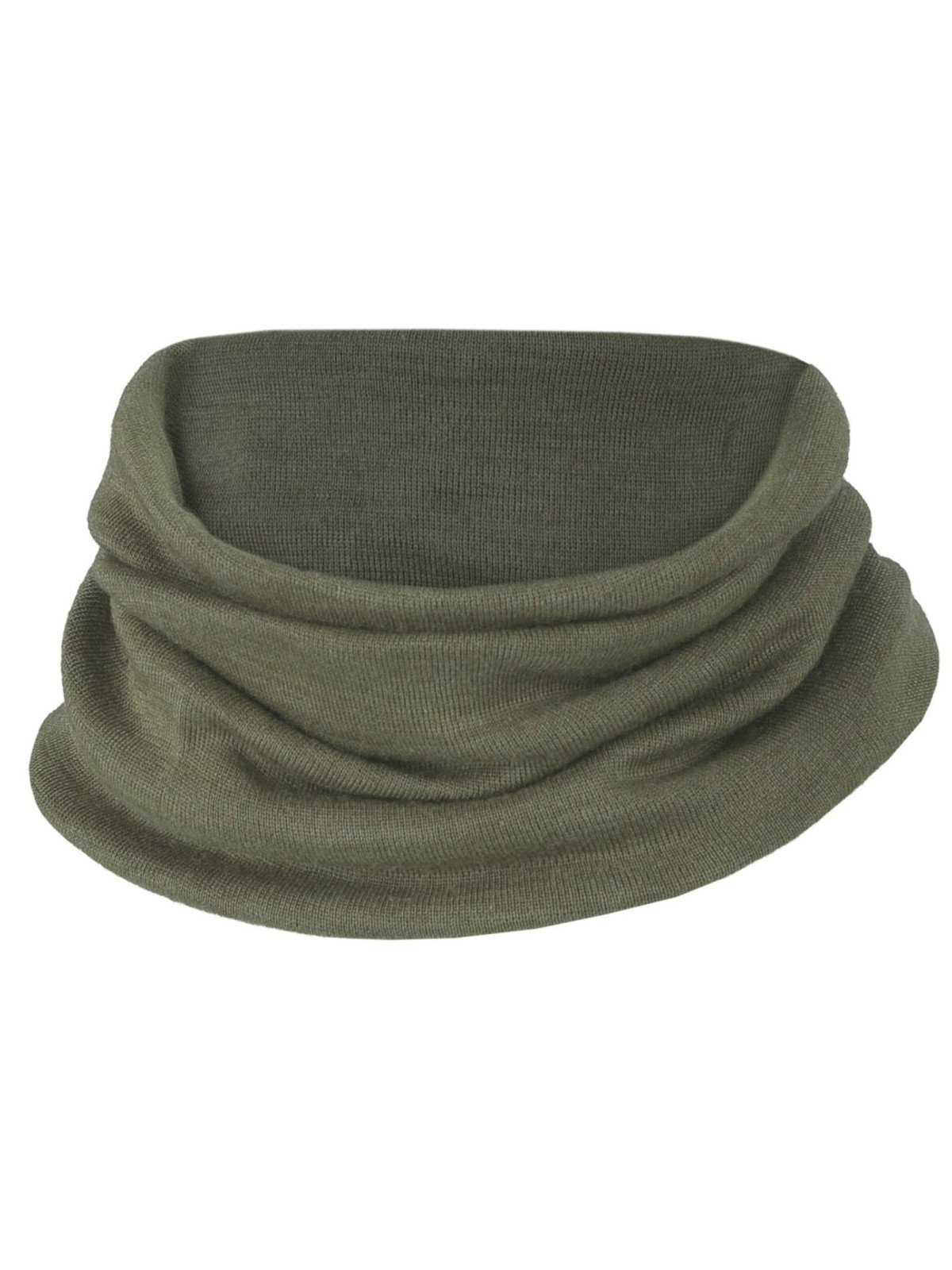 ENGEL - Bio Kinder Schlauchschal 36x21cm, Wolle/Seide, olive