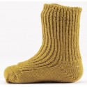 HIRSCH NATUR- Bio Kinder Grobstricksocken , Wolle, curry