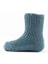 HIRSCH NATUR- Bio Kinder Grobstricksocken , Wolle, petrol