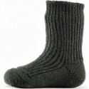 HIRSCH NATUR- Bio Kinder Grobstricksocken , Wolle, tanne