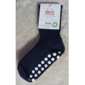 HIRSCH NATUR- Bio Kinder Grobstrick-Stoppersocken, Wolle, marine