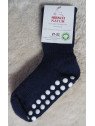 HIRSCH NATUR- Bio Kinder Grobstrick-Stoppersocken, Wolle, marine