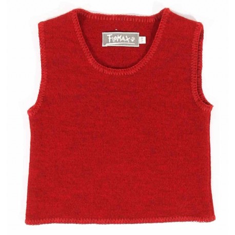 FLOMAX - Bio Kinder Walk Pullunder, mohnrot