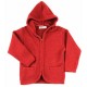 FLOMAX - Bio Kinder Walk Jacke mit Kapuze, Wolle, mohnrot