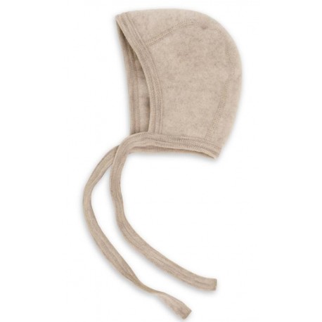 ENGEL - Bio Baby Fleece Mütze, Wolle, sand