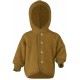 ENGEL - Bio Baby Fleece Jacke mit Kapuze, Wolle, safran