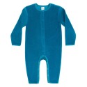 Leela Cotton - Bio Baby Nicky Strampler langarm, ozeanblau