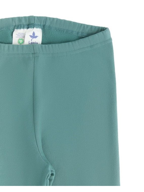 Leela Cotton - Bio Kinder Thermo Leggings, grünblau