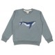 Walkiddy - Bio Kinder Sweatshirt mit Wal-Stickerei