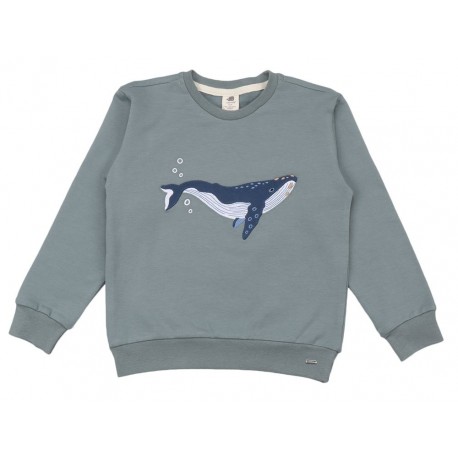 Walkiddy - Bio Kinder Sweatshirt mit Wal-Stickerei