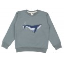Walkiddy - Bio Kinder Sweatshirt mit Wal-Stickerei