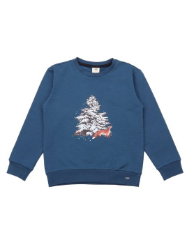 Walkiddy - Bio Kinder Sweatshirt mit Fuchs-Druck