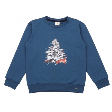 Walkiddy - Bio Kinder Sweatshirt mit Fuchs-Druck