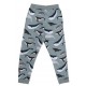 Walkiddy - Bio Kinder Sweathose mit Wal-Allover