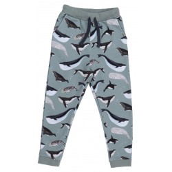 Walkiddy - Bio Kinder Sweathose mit Wal-Allover