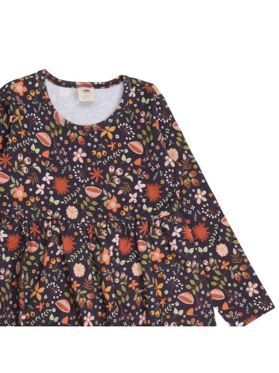 Walkiddy - Bio Kinder Jersey Kleid "Fancy Flowers" mit Blumen-Allover