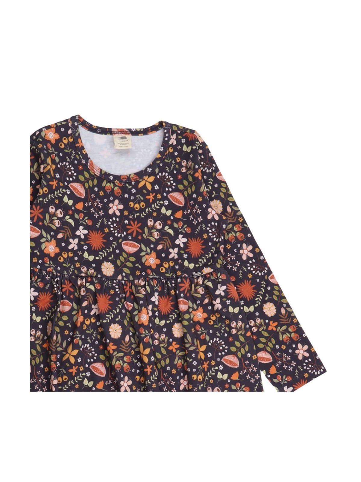 Walkiddy - Bio Kinder Jersey Kleid "Fancy Flowers" mit Blumen-Allover