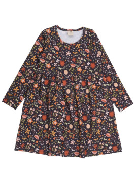 Walkiddy - Bio Kinder Jersey Kleid "Fancy Flowers" mit Blumen-Allover