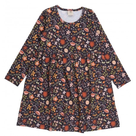 Walkiddy - Bio Kinder Jersey Kleid "Fancy Flowers" mit Blumen-Allover