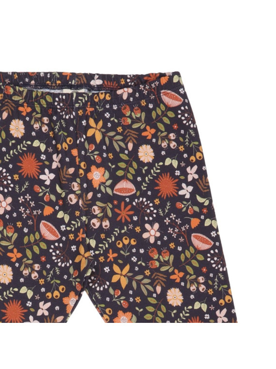Walkiddy - Bio Kinder Leggings "Fancy Flowers" mit Blumen-Allover