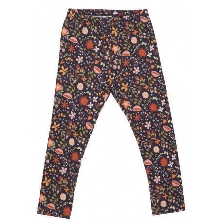 Walkiddy - Bio Kinder Leggings "Fancy Flowers" mit Blumen-Allover